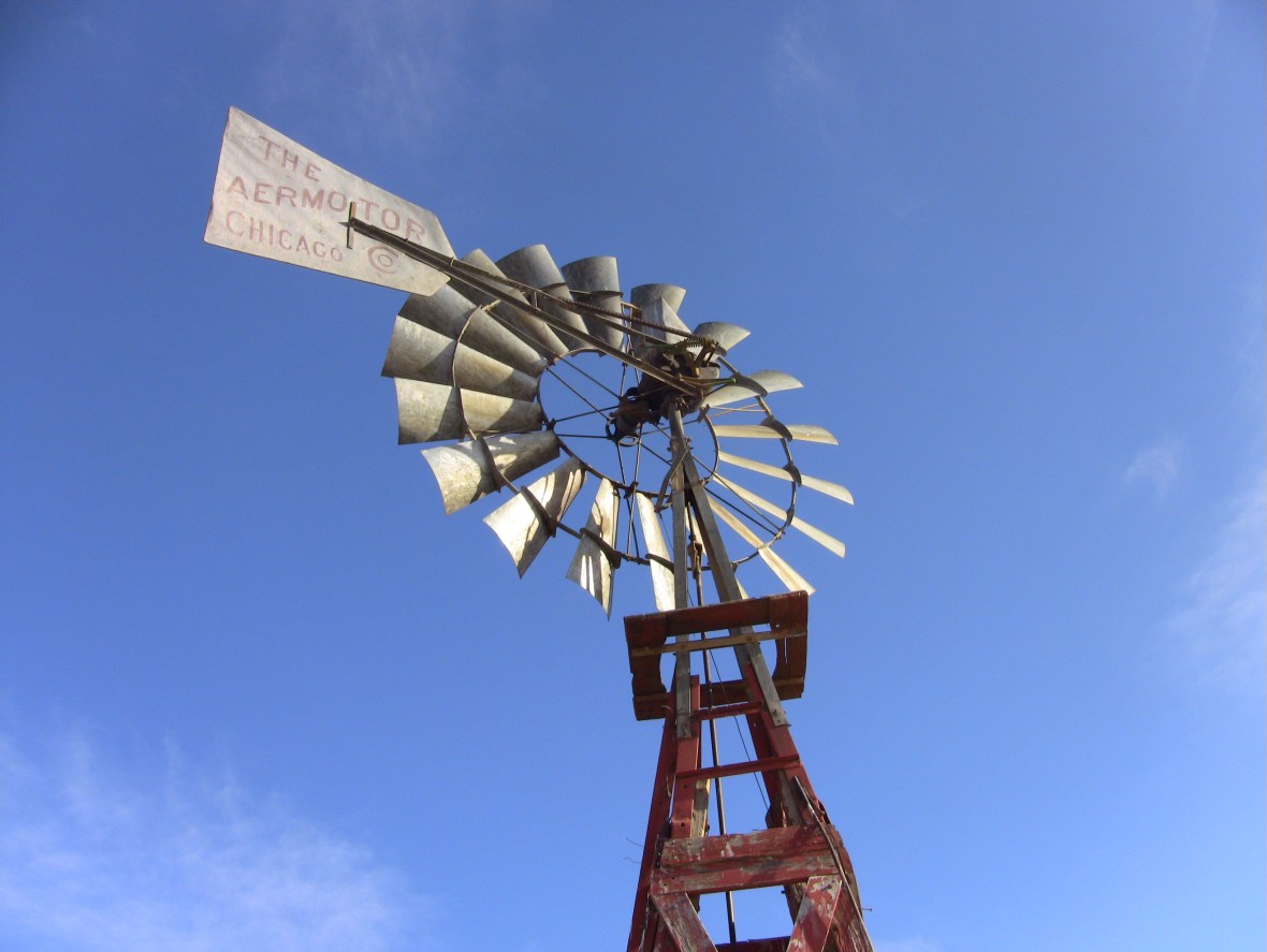 The only sources of water for miles