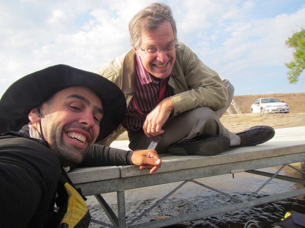 Bob Collins and Me at the Interstate 494 Boat Ramp